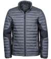 T9626 9626 Tee Jays Crossover Padded Jacket Space Grey / Black colour image